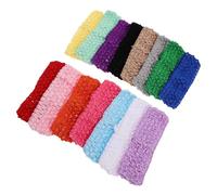 NIYANGLE 30pcs Retro Crochet Headband for Stretchy Elastic Knit Hairband with Breathable Polyester Material Suitable for Casual and Work Use, Vintage Handmade Aesthetic Accessory