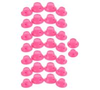 NIYANGLE 30pcs Silicone Hair Curlers Set for Heatless Styling, Mushroom Shaped No Damage Rollers, Pink, 15 Large 15 Small for Short to Long Hair, Daily Use Heatless Curling Tools