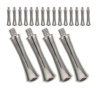 NIYANGLE 30pcs Stainless Steel Scissors Finger Rest - Dog Grooming Scissors Accessories - Pet Shear Tail Nails for Professional Hair Cutting, 2.5mm