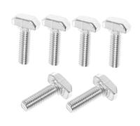 NIYANGLE 30pcs Stainless Steel T Track Bolts Hammer Head T Shape Screws Sliding Fasteners for Aluminum Profiles Industrial Frames Cnc Robotics Assembly
