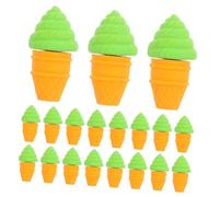 NIYANGLE 30pcs Summer Themed Ice Cream Erasers for Cute Mini Food Novelty Erasers TPR Material School Supplies Classroom Prizes and Party Favors