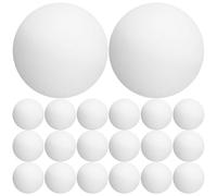 NIYANGLE 30pcs White Ping Pong Balls for Table Tennis, 40mm Abs Plastic with Stable Grip and Visibility, Lightweight for Backyard Games and Training, Suitable for Beginners and Advanced