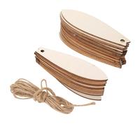 NIYANGLE 30Pcs Wooden Surfboard Shapes DIY Painting Craft Cutouts, Unfinished Rectangular Wood Slices for ’ Educational and Summer Beach Party Decorations