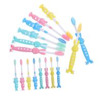 NIYANGLE 32pcs Boy Girl Toothbrush Cute Cartoon Design for Toddlers and Boy Girl Soft Bristles for Gentle Cleaning Cup Feet for Easy Storage for Developing Healthy Brushing Habits