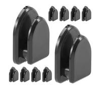NIYANGLE 35pcs Car Mini Hook Adhesive Car Hook Stick on Black Abs Pp Convenience and Organisation for Offices and Homes