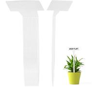 NIYANGLE 35pcs Plastic Plant Labels for Garden and Greenery, White Plant Stakes with Systematic Labeling and Easy to Read Design, for Gardening and Greenhouses, 30cm Length,