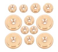NIYANGLE 36pcs Clock Mechanism Nut Replaceable Clock Movement Nut Brass Universal Compatibility Easy Installation Quartz Hardware for Movement Repair in Office Space