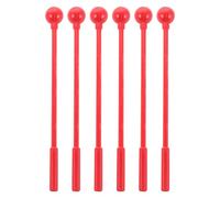 NIYANGLE 3pairs Plastic Mallet Percussion Hammer Xylophone Glockenspiel Marimba Mallets Bell Sticks Long Handle Xylophone Drum Sticks for Classroom Boys and Girls Band