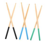 NIYANGLE 3pairs Wooden Drum Percussion Sticks Non-slip Professional Maple Drumsticks for Electronic and Acoustic Drums Musical Instrument Accessories