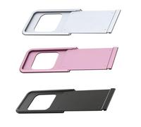 NIYANGLE 3pcs Aluminum Alloy Laptop Webcam Cover Privacy Protector Lightweight Easy to Detach Notebook Computer Camera Privacy Security Sticker Random Color