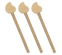 NIYANGLE 3pcs Brass Latch Pin Set, Decorative Leaf Locking Bolt Barrel Lock Pin for Doors and Cabinets, Chinese Style Classic Door Bolt, 8.9cm Yellow Brass, Suitable for Home and Furniture