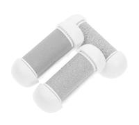 NIYANGLE 3pcs Coarse Replacement Roller Refill Heads for Electric Pedicure File Foot Care Callus Remover Foot Sander Rollers White for at-Home Care
