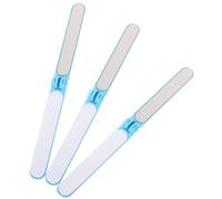NIYANGLE 3pcs Double-Sided Folding Nail Files Compact and Stylish Manicure Tools for Home and Salon Use Effortlessly Shape and Polish Nails for Fingernail Care