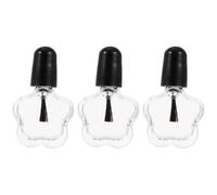 NIYANGLE 3pcs False Eyelash Glue Adhesive Lightweight Portable 5ml Bottle Compact Size Eyelid Lash Glue and Beginners Makeup Tool