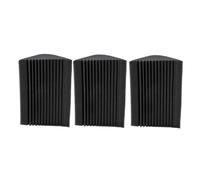 NIYANGLE 3pcs Gear Soundproof Bass Trap Corner Acoustic Panels High-density Sound Absorbing for Home Theater Studio Recording Wall Treatment Fire-resistant Wedge