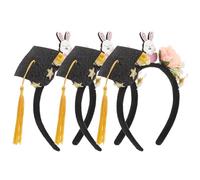 NIYANGLE 3pcs Graduation Hat Headband: Tiny Graduation Cap Headband Grad Costume Hair Accessories For 2025 Kindergarten And Preschool Ceremonies