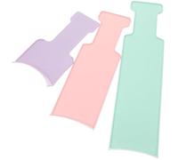 NIYANGLE 3pcs Hair Dye Highlighting Board Set with Combs, Small Purple, Medium Pink, Large Green Foil Paddle for Precise Hair Colouring and Highlights Styling Tools