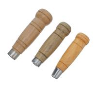 NIYANGLE 3pcs Japanese Kitchen Knife Handle Replacement with Handpolished Comfortable Grip, Mortise and Tenon Fixing Wood Handle for DIY Kitchen Knife Repair and Home Use