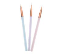 NIYANGLE 3pcs Nail Art Drawing Pens Lightweight Manicure Painting Tools for Fine Lines Patterns and Details Durable Design for DIY Nail Art and Salon Use