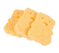 NIYANGLE 3pcs Natural Fiber Bath Sponge Set, Highly Absorbent Cellulose Shower Sponges for Gentle Cleansing and Sensitive Skin, Eco-Friendly Bathing Accessories for Adults and Babies