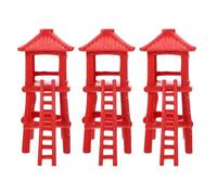 NIYANGLE 3pcs Realistic Country Model for Sand Table DIY Fine Detailed Military Tower Scenery Decoration for Micro Landscape Diorama Craft