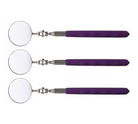 NIYANGLE 3pcs Retractable Inspection Mirror Set with 360° Rotating Swivel Head, Reflection, and Flexible Multi-angle Inspection, Metal and Plastic Construction, for Vehicle