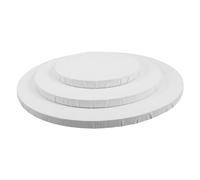 NIYANGLE 3pcs Round Cotton Canvas Boards Fine Texture Stretched Painting Frames for Artists Optimized Paint Retention and Professional Drawing Canvas Panels