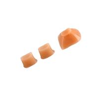 NIYANGLE 3pcs Silicone Flute Trill Key Bumper Cork Replacement Pads for Flute Parts Music Accessories Cf102 Light Brown, Soft Cork Pads for Wind Instrument Repair and Maintenance