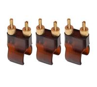 NIYANGLE 3Pcs Universal Erhu String Fine Tuners, ABS and Brass Adjusters with Automatic Adjustment, for Erhu and Flat Bar Huqin, Musical Instrument Accessories