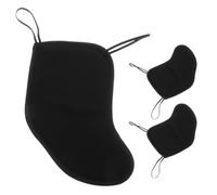 NIYANGLE 3pcs Violin Shoulder Chin Rest Pads Cotton Padding for 3/4 4/4 Violins, Black Comfortable Playing Support for Orchestra Solo Practice