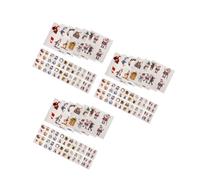 NIYANGLE 3sets Christmas Cute Temporary Tattoos Decorative Fake Sticker Holiday Party Snowman Cartoon Tattoos Cartoon Holiday Festive