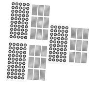 NIYANGLE 3sets High Visibility 3d Scanner Markers Reflective Film Long-lasting Pet Material for 3d Scanning Projects 10sheets*3