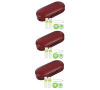 NIYANGLE 3sets Multiple Glasses Case Professional Contacts Holder Portable Design Double Eyeglass Case for Travel Keep Your Lenses Clean Safe