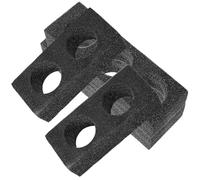 NIYANGLE 4 Pcs Black Thickened Pearl Cotton Drink Cup Carrier Trays 2-hole 3-hole Beverage Holders for Takeout Coffee and Cold Drinks and Outdoor Use