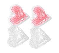 NIYANGLE 4 Pcs Heart Gel Ice Packs Reusable Cooling Compress for Injuries Eye Care Beauty Versatile Hot Cold Packs for Home Sports