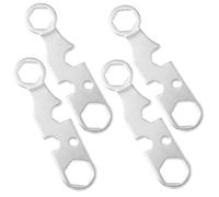 NIYANGLE 4 Pcs Multifunctional Skateboard Wrench Spanner Repair Tool Made of Metal with Pocket Size for Convenient Skateboarding Maintenance