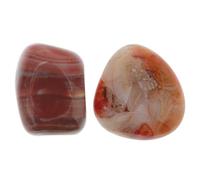 NIYANGLE 4 pcs Natural Sardonyx Agate Tumbled Stones Smooth Irregular Palm Healing Crystals for Meditation Anxiety Relief Art Crafts Home Decor Fountains