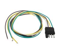 NIYANGLE 4 Pin Flat Trailer Wiring Converter with 18awg Copper Wire Harness, Pvc Material, 31cm Length for Trailer Hitch Installation and Taillight Replacement, Temperature Resistant