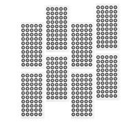 NIYANGLE 400pcs 3d Scanning Reflective Marking Points 3d Scanner Tracking Markers Tear-resistant Ultrathin Pet Reflective Film for Diverse Applications Calibration