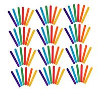 NIYANGLE 400pcs Colorful Popsicle Sticks Jumbo Wood Craft Sticks for DIY Art Projects Classroom Festival Reusable Ice Cream Lollipop Rods for Creative Learning and Group Activities