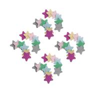 NIYANGLE 48 pcs Disposable Christmas Nail Files Star Shape Mini Nail Buffer Strips for Shaping Smoothing Glitter File Blocks Festive Manicure Tools