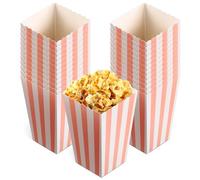 NIYANGLE 48 Pcs Pink Paper Popcorn Boxes for Party, Compact and Versatile Use, Cute and Fashionable Design, for Outdoor Activities and Movie Nights,