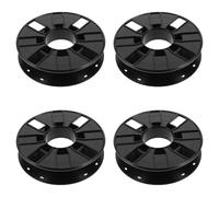 NIYANGLE 4pcs 3D Printer Filament Spool Holder Set Black Hollow 0.25kg Filament Reel Storage Organizer for 3D Printing Materials and Wire Storage, Portable Winding Machine Reel
