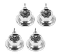 NIYANGLE 4pcs Adjustable Barbell Clamps Dumbbell Screw Collars 28mm Steel Anti-loosening Lock Nuts Fitness Equipment Weightlifting Accessories for Home Gym