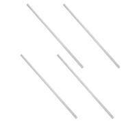 NIYANGLE 4pcs Aluminum Thermal Conductivity Testing Rods for Stem Physics Experiment and Chemistry Teaching, Silver Heat Conductivity Test Rods with Excellent Machinability