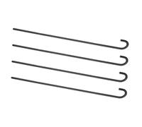 NIYANGLE 4pcs Black Magician Wand Canes Lightweight Comfortable Grip Party Costume Accessories for Theatrical Dance Performances and Pretend Play