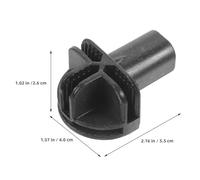 NIYANGLE 4Pcs Black Modular Closet Organizer Connectors DIY Shelving Assembly Buckles Plastic Interlocking Clips for Wardrobe Storage Systems