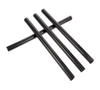 NIYANGLE 4pcs Black Plastic Witch Broom Replacement Poles for Halloween Cosplay Durable Witch Broomsticks Accessories with High Hardness Suitable for Party and Performance Use