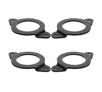NIYANGLE 4pcs Car Speaker Spacer Ring, Speaker Plastic Ring, Plastic Mounting Bracket Adapter for Car Front Door, Black, Stackable, Sound Quality Improvement, Professional Upgrades