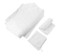 NIYANGLE 4pcs Cotton Bath Towels Set White Soft High Absorbency Bathroom Hand Towels for Shower and Spa Premium Quality Absorbent with Elegant Refined Design